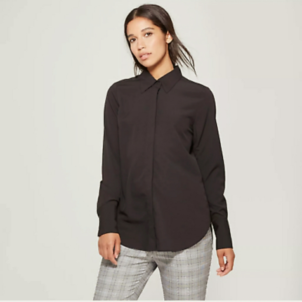 Chic Black Button Down
